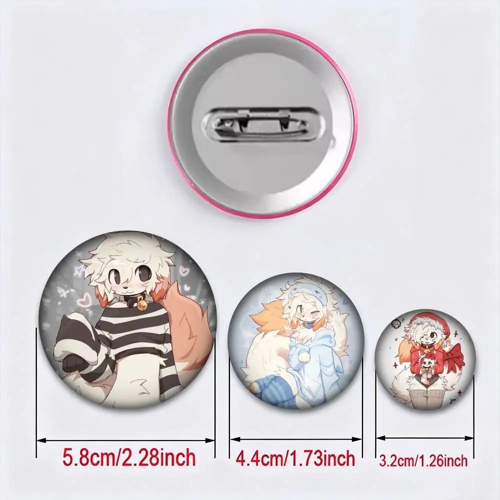 Cute Boykisser 25mm 32mm 44mm 58mm 75mm Brooches Badges Pins for Accessories Gift