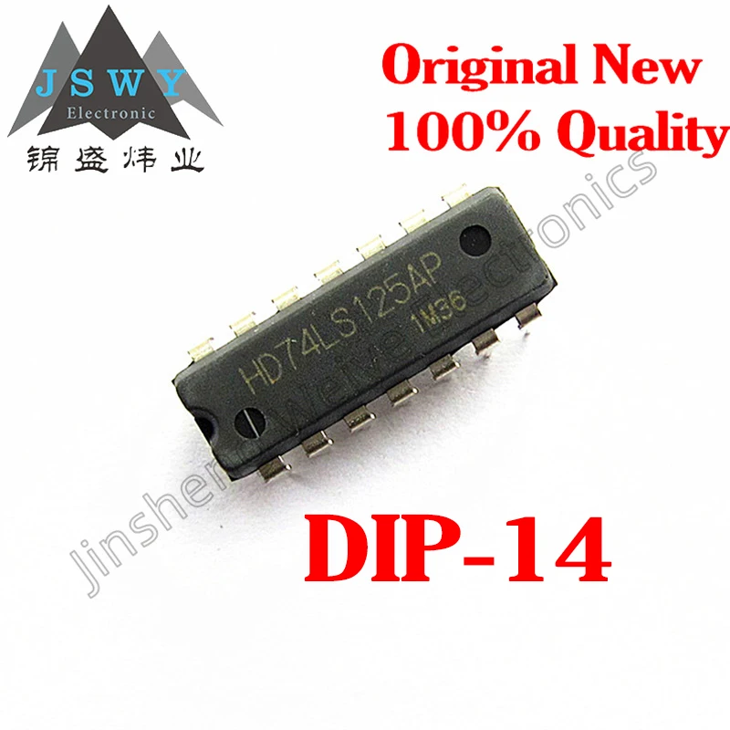 

6 pieces free shipping SN74LS125AN HD74LS125AP 100% brand new imported original DIP14 buffer/line driver IC Electronics