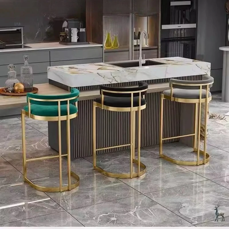Kursi Bar Gaya Italia Nordik Kursi Bar Putar Kulit Gaya Italia yang Dapat Disesuaikan Furnitur Kayu Mewah Sgabello Da Bar Mewah