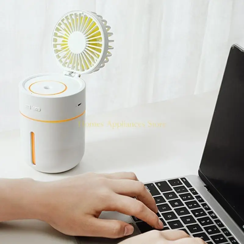 Umidificati muti D0AB per W/ Fan ricaricabile super tranquilla per umidificatore nebbia per camera da letto