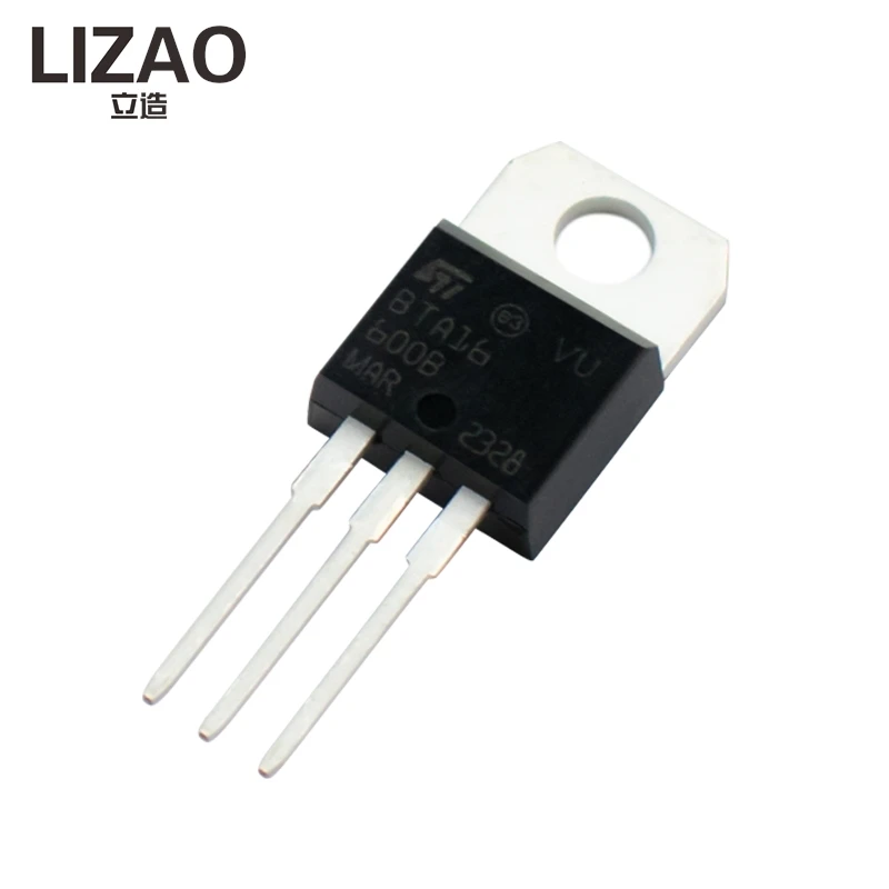 LIZAO 10/50/100PCS BTA16-600B BTA16-600 BTA16 Triac 16A 600V TO-220 New Original Standard Thyristor Triacs