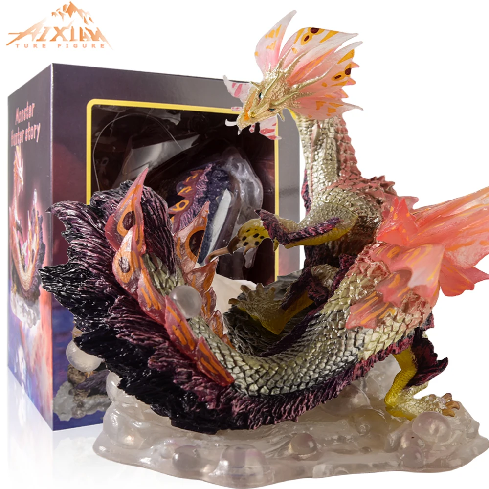 Figura de acción de PVC de 17CM, juguete de juego de monstruo cazador, dragón, Mizutsune, Zinogre, monstruos, Nergigante, Iceborne, Velkhana, Zinogre