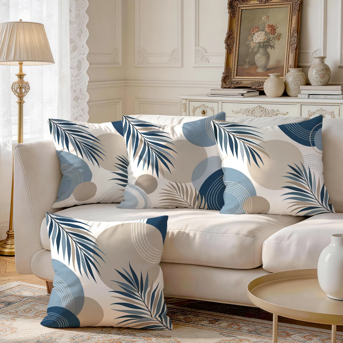 Minimalist Geometric Abstract Plants Cushions Pillowcase Polyester Cushion Cover Throw Pillow Pillowcover Home Car Sofa Decor
