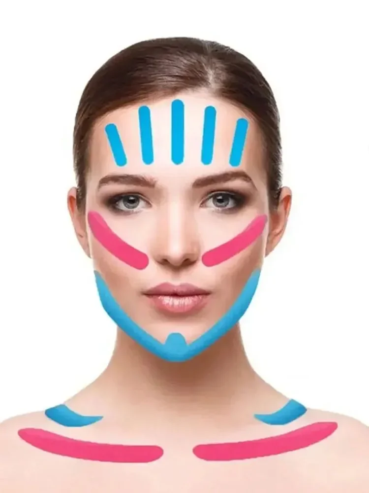 2.5CM*5M Kinesiology Tape For Face V Line Neck Eyes Lifting Wrinkle Remover Sticker Tape Facial Skin Care Tool Elastic Bandage