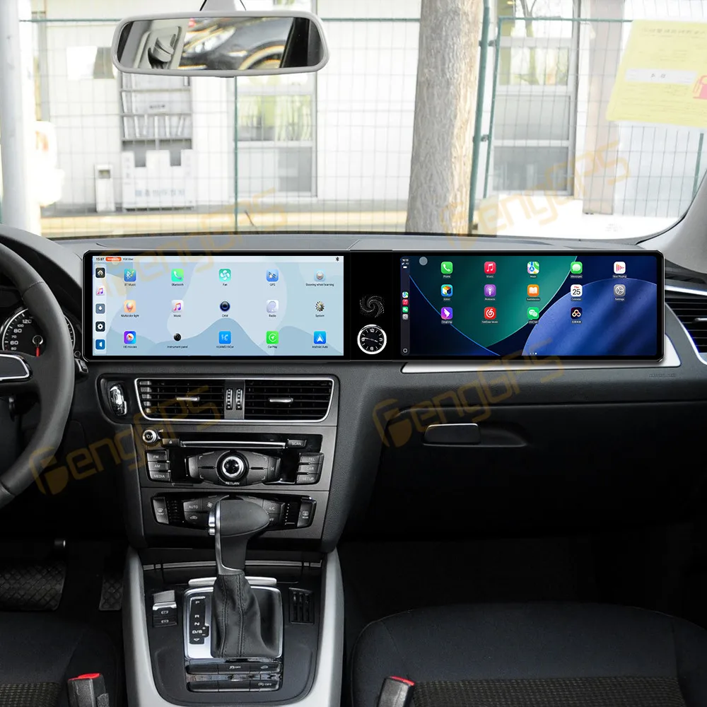 24.6 Inch Screen Car Radio For Audi Q5 2008-2016 Android Auto GPS Navigation Multimedia Video Player Stereo Receiver Head Unit