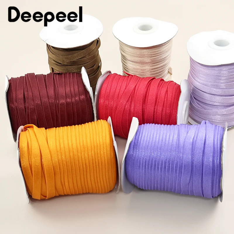 5/10M Nylon Sewing Elastic Band 6/8/10/12/15mm Colored Rubber Bands for Underwear Shoulder Strap Soft Elasticity Tape Lace Trim