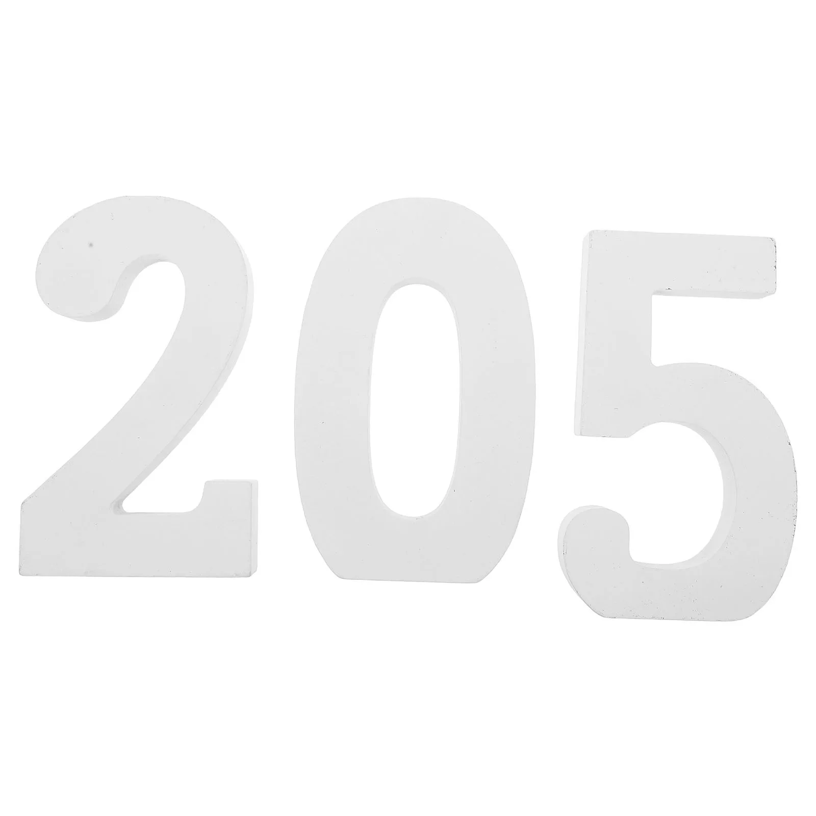 

3pcs Wooden Slices For Crafts Unfinished Numbers Bulk Diy Wedding Wood Numbers Freestanding White Wood Number Cutouts Blank