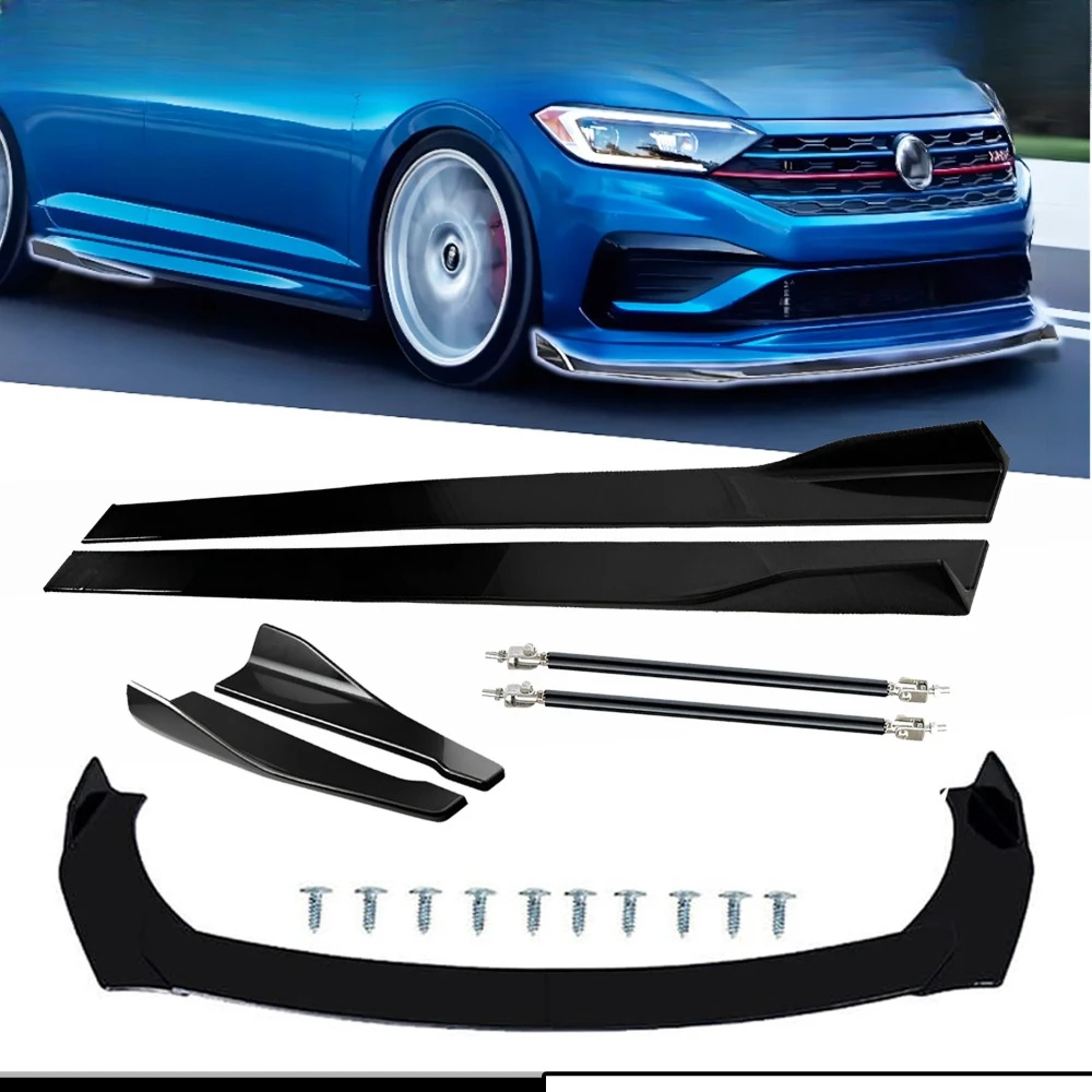 

For Volkswagen Jetta Passat Front Splitter Bumper Lip Spoiler Gloss Black Bod K United States