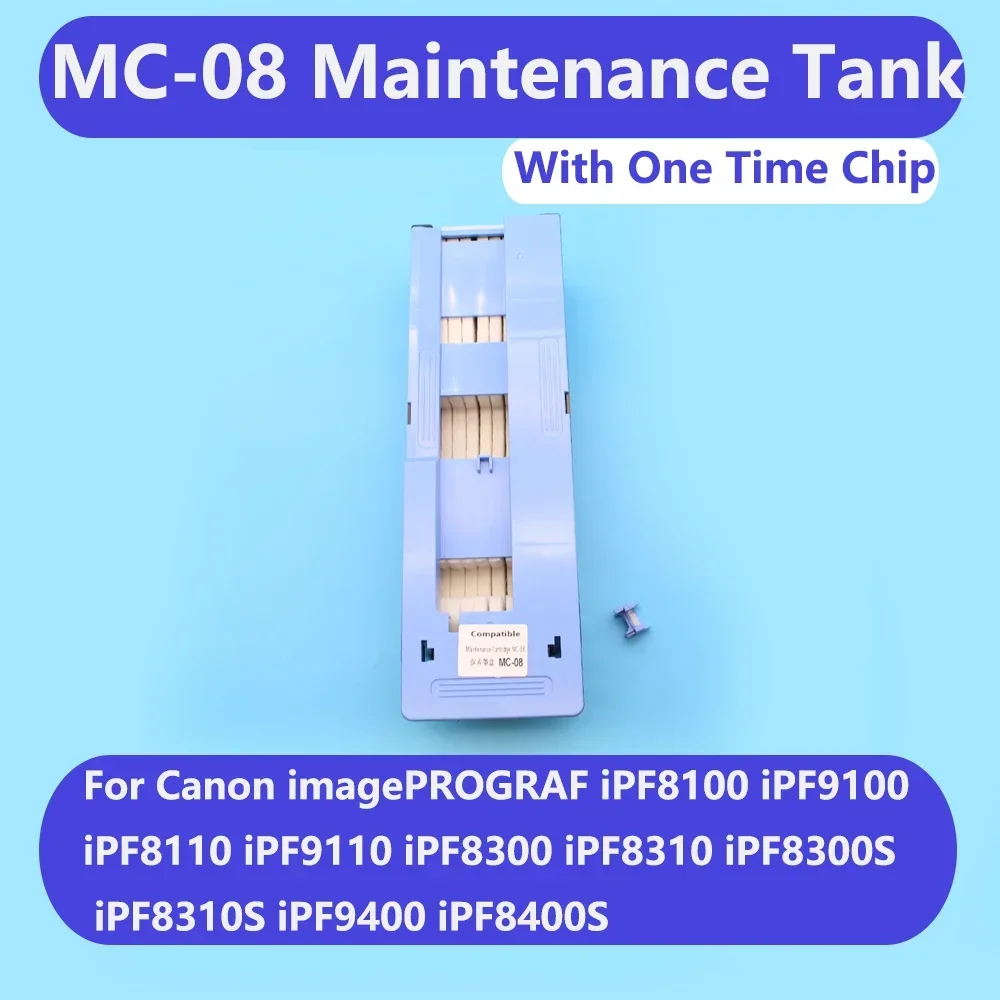 MC 08 Waste Ink Box MC-08 Printer Maintenance Tank for Canon ImagePROGRAF IPF 8100 9100 8110 9110 8300 8300S 8310S 9400 8400S