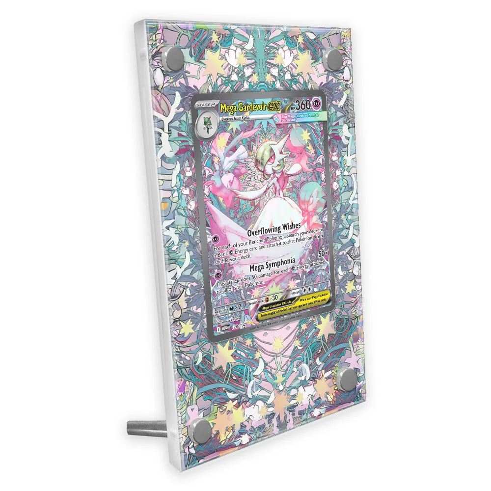 

Pokemon Anime Mega Gardevoir Ex Card Extended Art Display Case Collection Card Extended Painting Psa Display Rack Excluding