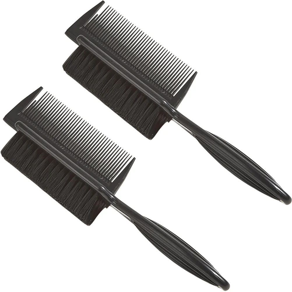 2 قطعة مشط الشعر على الوجهين شعيرات النايلون ABS المواد مثالية لإغاظة ذيل حصان تقسيم فرشاة الشعر استخدام الصالون #4