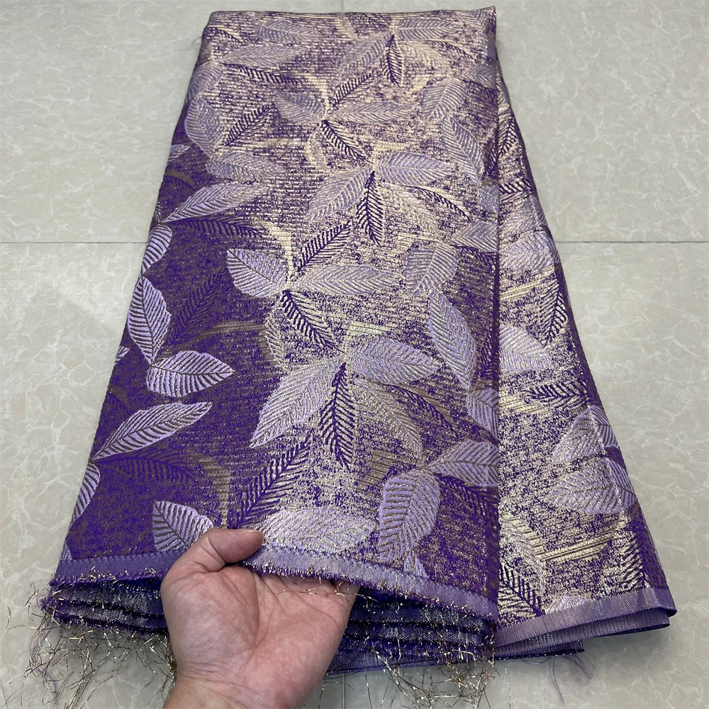 

2025 African Nigerian High-Quality Tulle Lace Fabric Jacquard Organza Embroidery Guipure for Party Prom Dresses Latest YXZ162