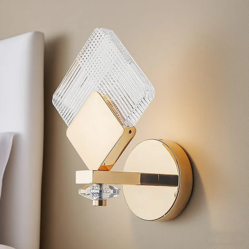 TechHPLiving Room Background Acrylic Wall Lamp Bedroom New Style Light Luxury Corridor Decoration