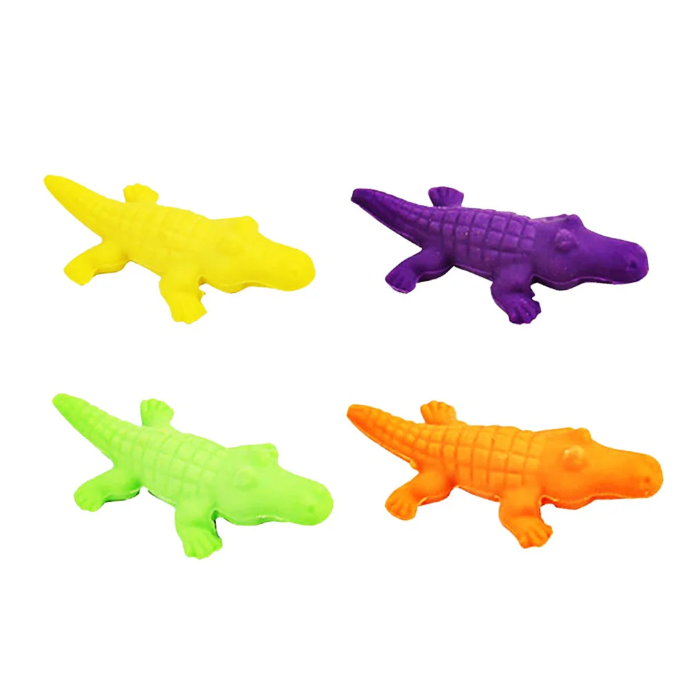 

4 Pcs Pencil Erasers for Kids Cartoon Animal Novelty Toys School Supplies Child