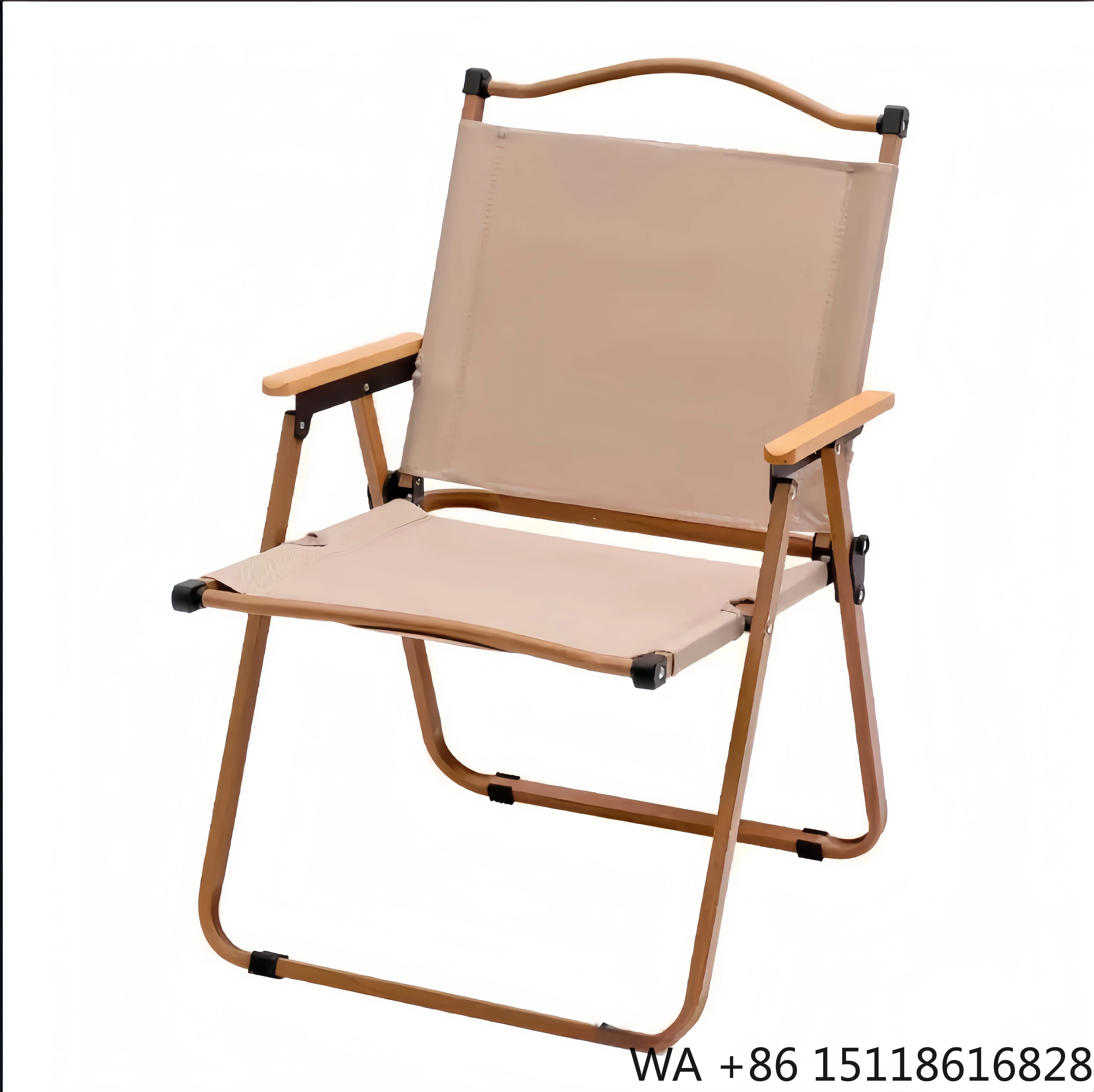 Customized Lightweight Metal Kermit Chair Outdoor Folding Chair Foldable Canvas Portable Camping Chair for Fishing