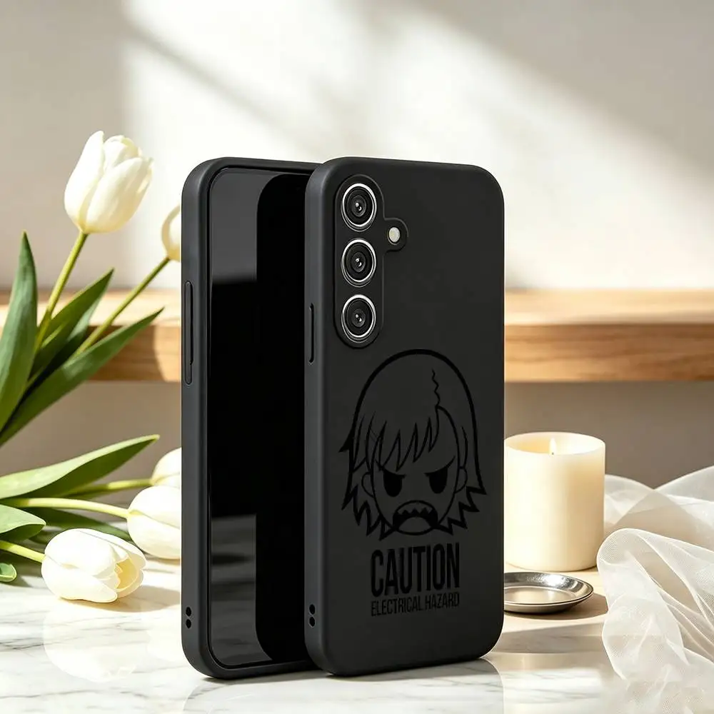 Misaka Anime Toaru S-Series Phone Case For Samsung Galaxy A73,A72,A71,A70,A53,A52,A51,Soft Silicone Black Cover