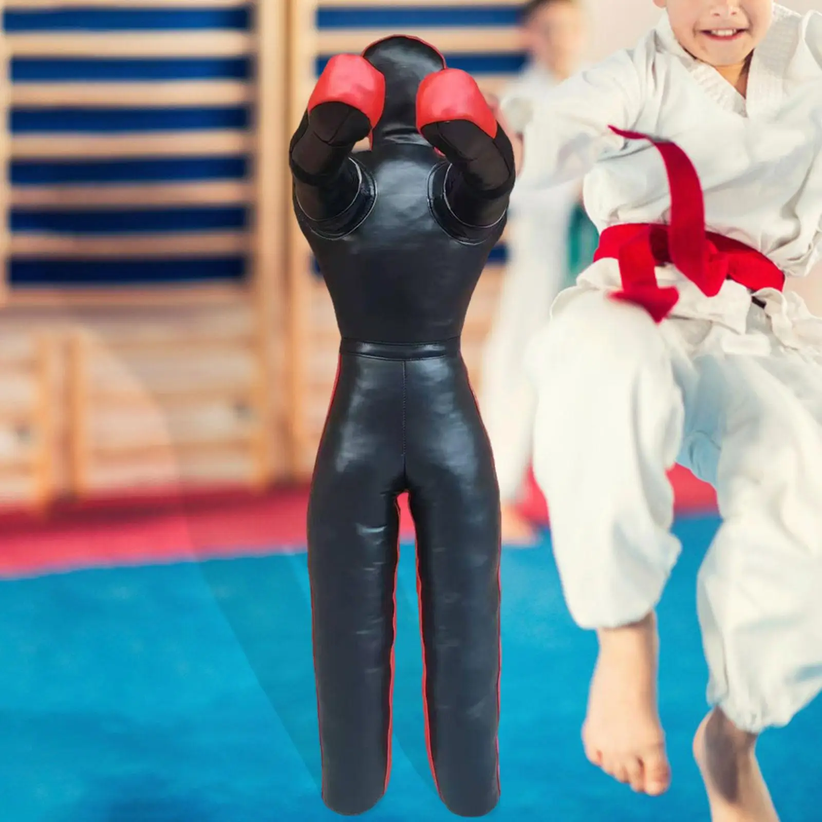 Portable Grappling Dummy Taekwondo Karate Practice Dummy Un Filled Multipurpose Punching Partner for Mma Throwing Judo Training
