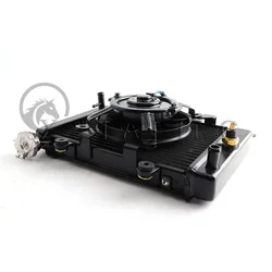 Motorcycle Radiator Water Tank Cooler Water Cool Fan Kit For 200cc 250CC Water Cooling Engine ATV Buggy Quad Bike Accessories