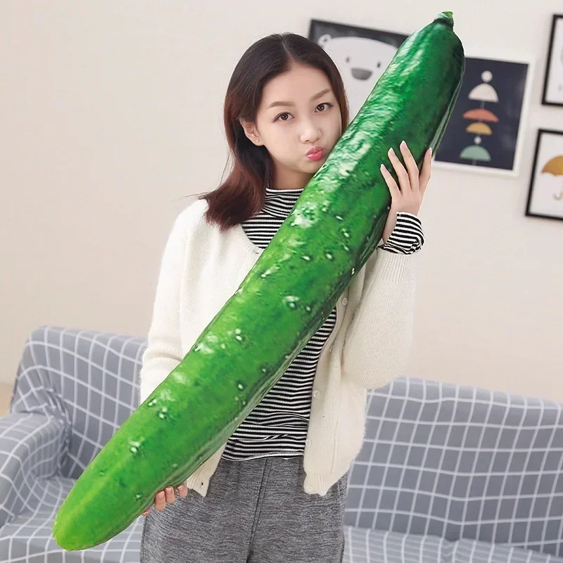 50-110cm Simulated Cucumber creative plant pillow cushion plush fruit vegetables food Anti-stress soft girl Children toy gift