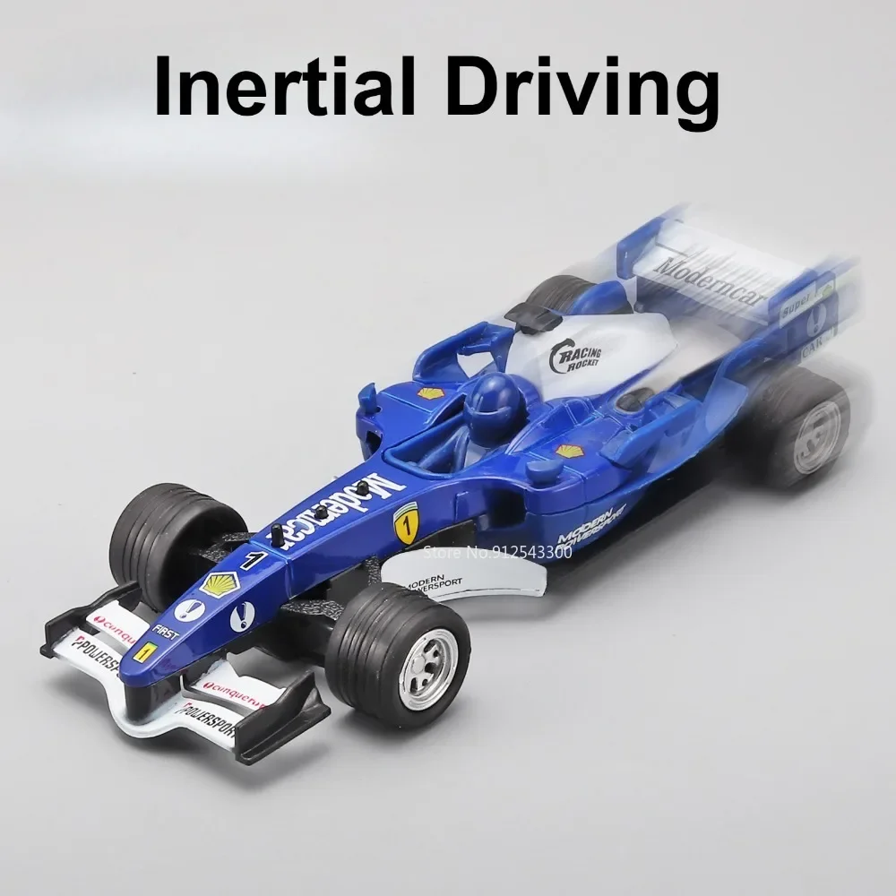 Modelo de coche de carreras de fórmula a escala 1:32, juguete de simulación de aleación Diecast City Speed, modelos de coches de rally, decoración, sonido, luz, juguetes para niños