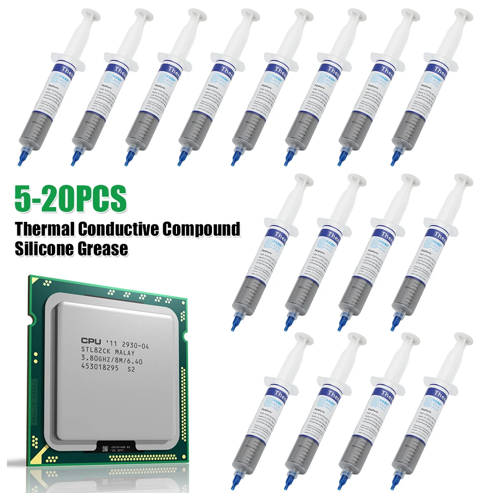 

HY510 Thermal Conductive Silicone Grease Paste for GPU CPU Chipset Cooling Silicone Thermal Paste Heat Transfer