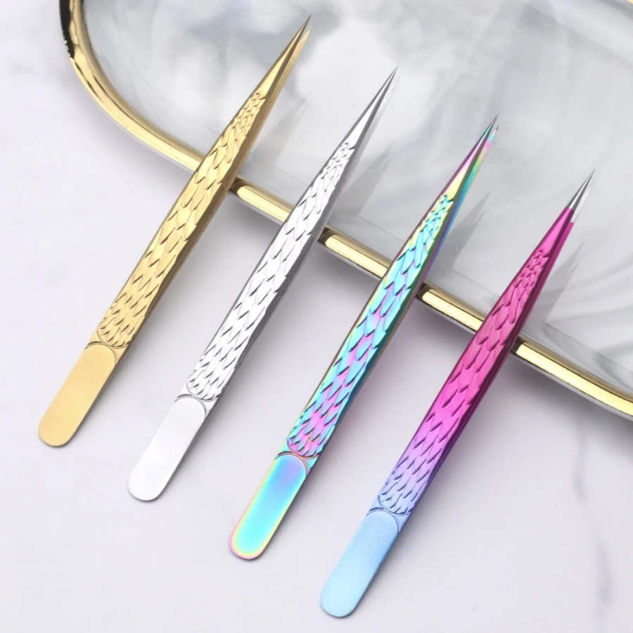 New Tweezers High-density Grafting False Eyelashes Tweezers Anti-slip Eyelash Teacher Professional Angel Eyelash Tweezers