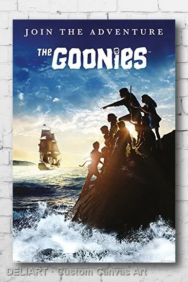 

THE GOONIES - JOIN ADVENTURE Canvas Movie Poster CLASSIC Custom Size Available Room Decoration Home Decor Wall Art