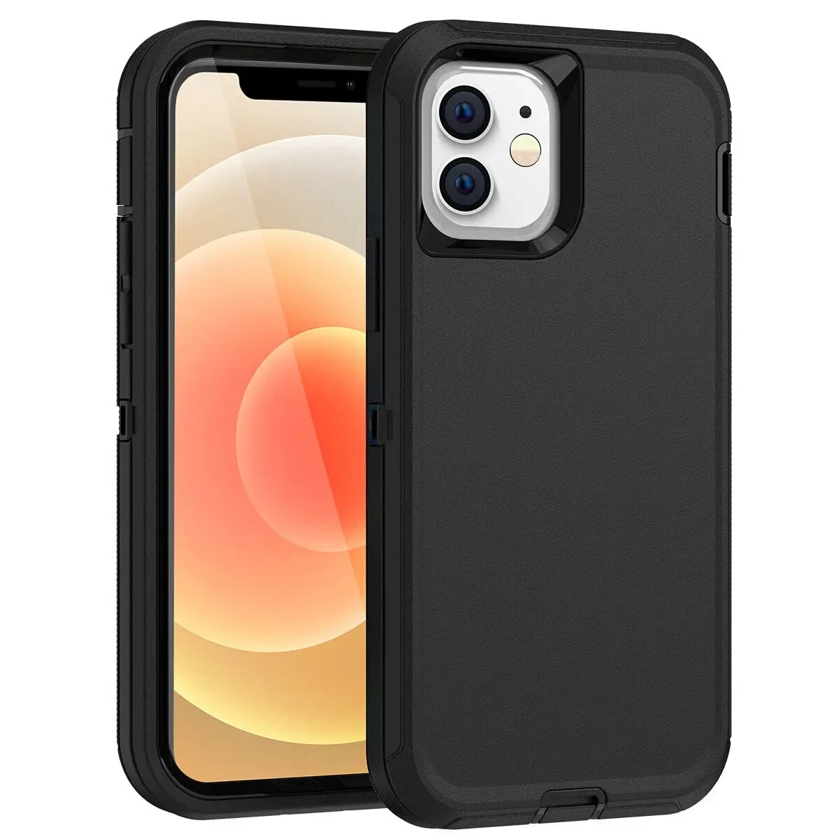 Dla iPhone 16 15 13 11 14 Pro Max MINI X XR XSMAX SE 6 7 8Plus Poziom wojskowy Wytrzymałe, twarde, pyłoszczelne, wstrząsoodporne etui 3 IN1