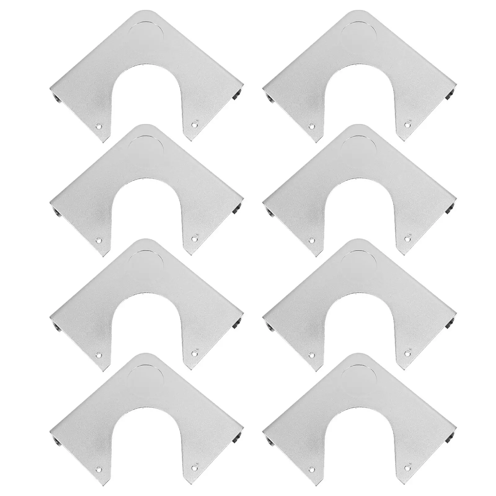 

8Pcs Pool Table Corner Chrome Protectors ABS Heavy Duty Billiard Table Replacement Plates Snooker Corner Guard Accessories