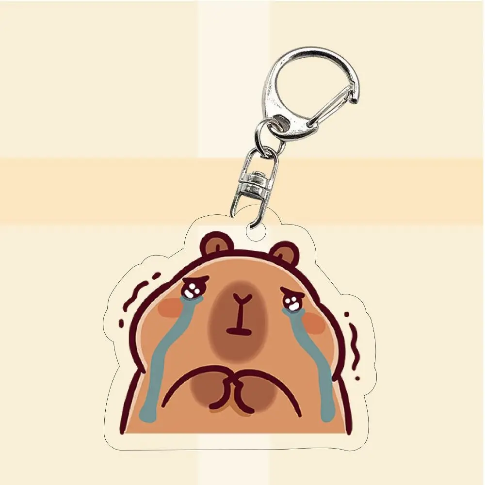 Capivara capivara acrílico chaveiro acrílico criativo capibara saco pendurado bonito engraçado kapibara pingente mochila decoração