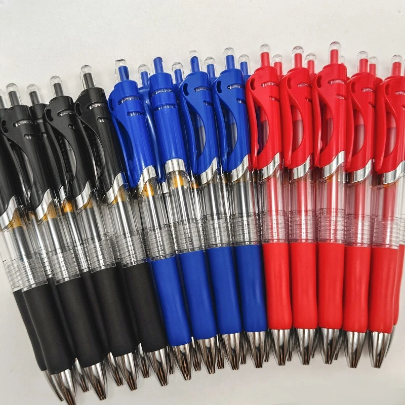 

10-Pack 0.5mm Fine Point Gel Pens, Black Ink Retractable Ballpoint Pens with Quick-Dry Smudge-Proof Ink, Aesthetic Office