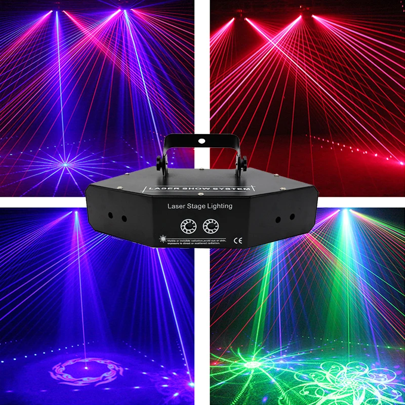 6-eye RGB beam line scanner for DJ, stage, nightclub, bar, KTV and laser design