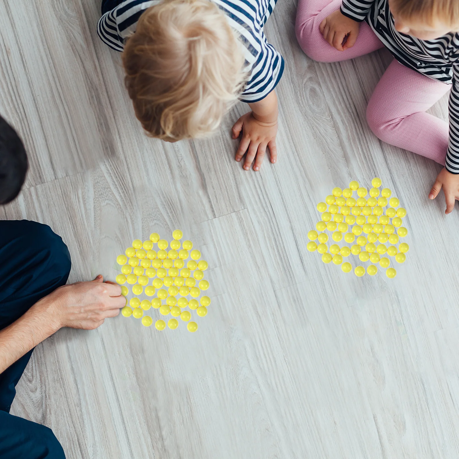 

100Pcs Colored Plastic Balls Counting Math Larning Playthings 15cm Diameter Durable Long Lasting Counting Balls