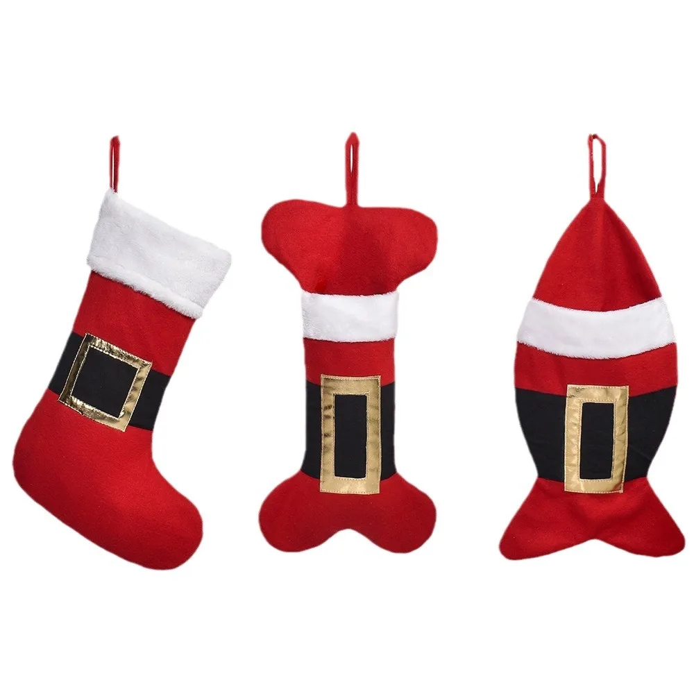 Personalized Felt Cloth Creative Christmas Socks New Products Christmas Factory Direct Sales Candy Gift Socks