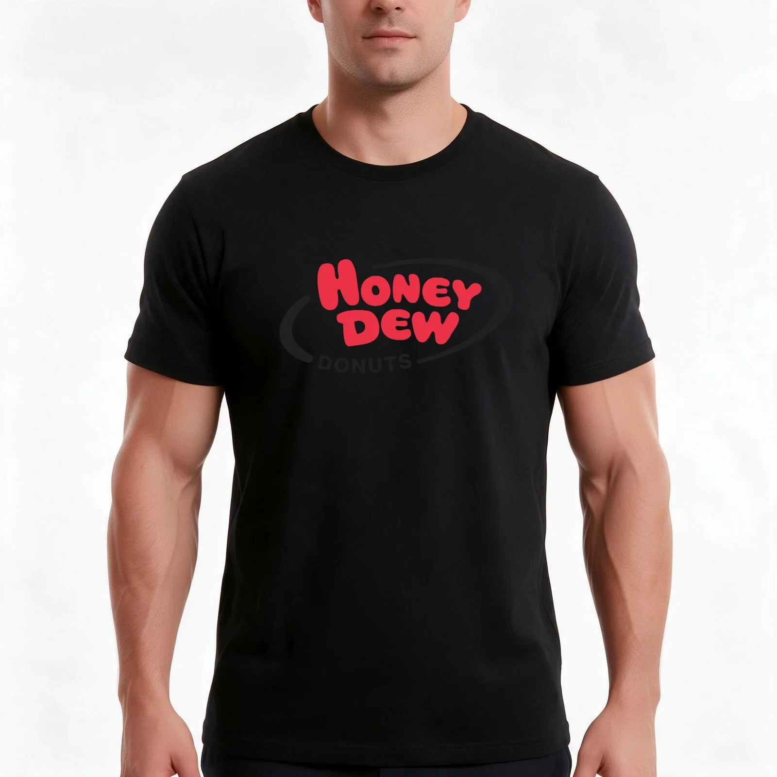 Honey Dew Resto T-Shirt, Summer Casual Cotton Tee, Oversized Streetwear Tops, Vintage Graphic Print, Loose Fit Short Sleeve