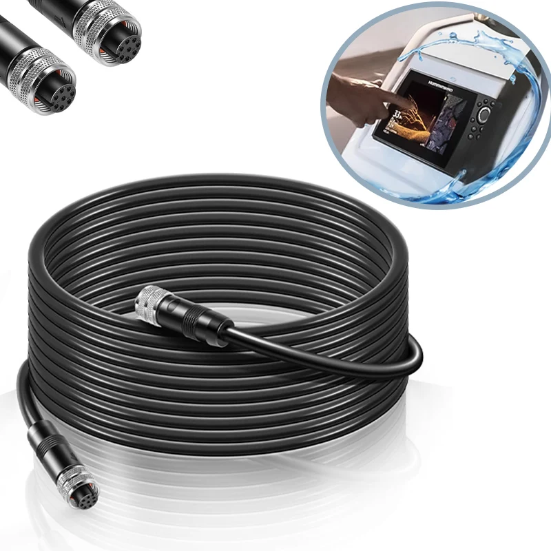 720073-3 20 Feet Ethernet Cable AS EC 20E Replacement Part for Humminbird Black Fit for Helix, APEX, SOLIX and Onix Models