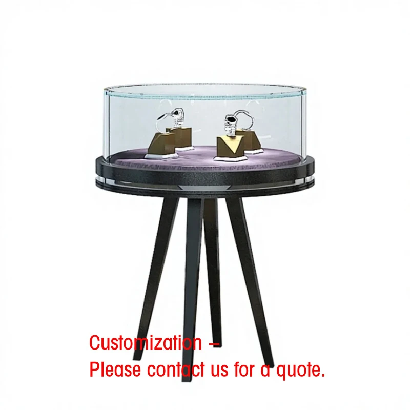 custom.Customized Stainless Steel Retail Display Tower with LED Lighting Furniture Shopping Malls Jewelry Showcase Cab