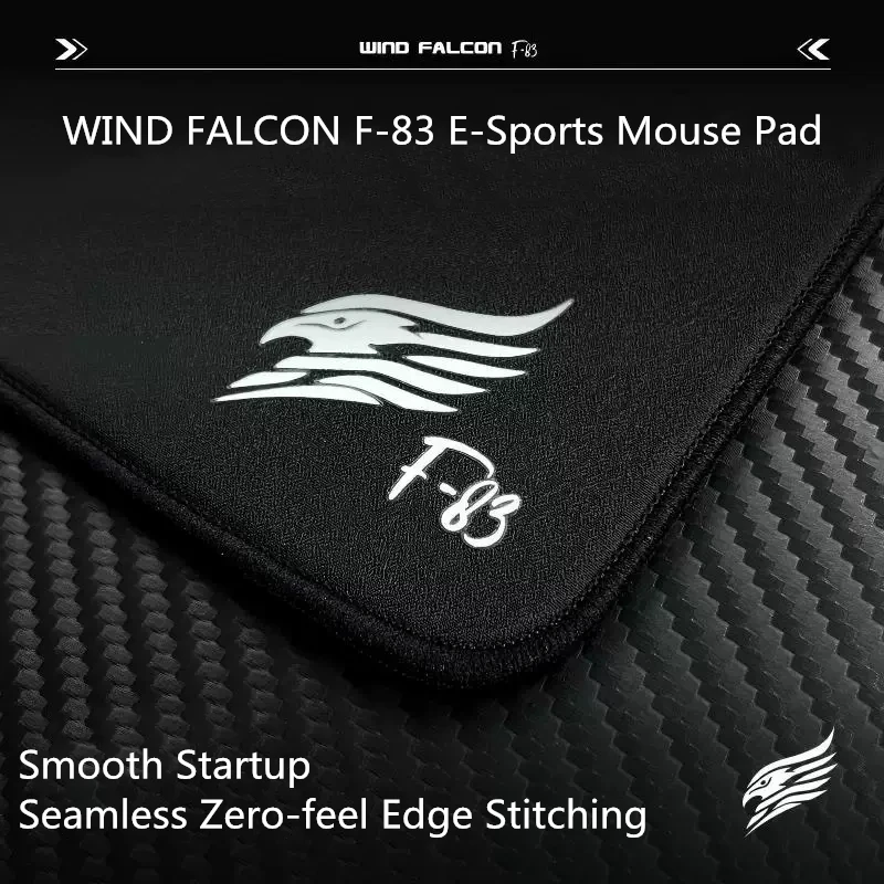 WIND FALCON F-83 E-Sports Mouse Pad K83 Similar Neutral Slightly Gliding Jacquard Surface Eco-friendly Rubber Base Mouse Mat