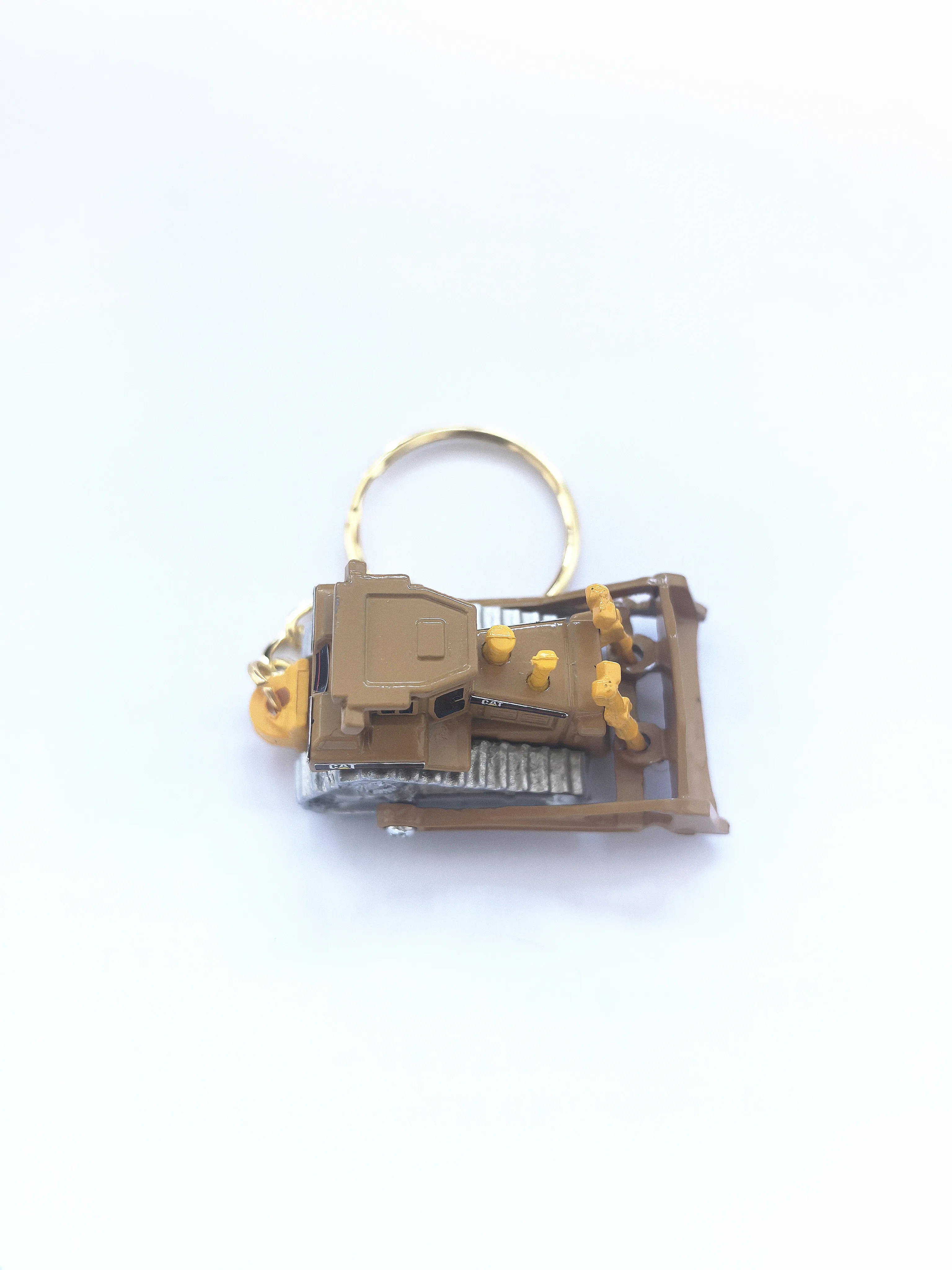 1PCS  Caterpillarr Bulldozer Alloy Engineering Vehicle Keychain