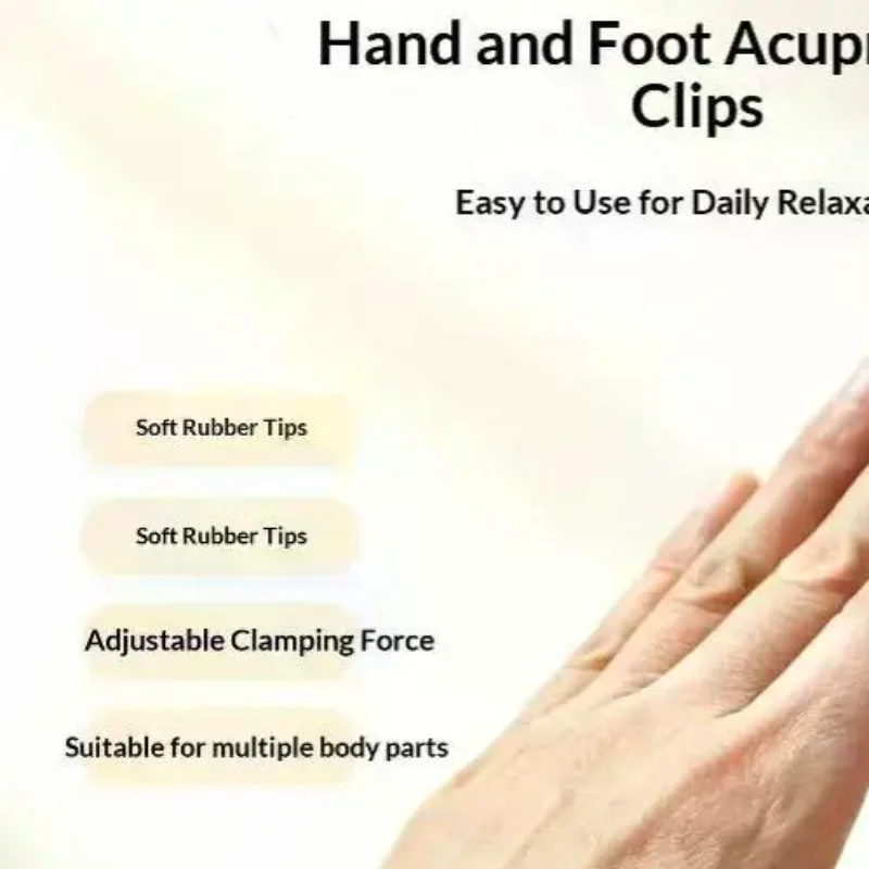 2PCS Tiger Mouth Massage Clip Finger Massage Clip Ear Massage Clip Acupoint Massage Clip Meridian Regulation For Relaxing
