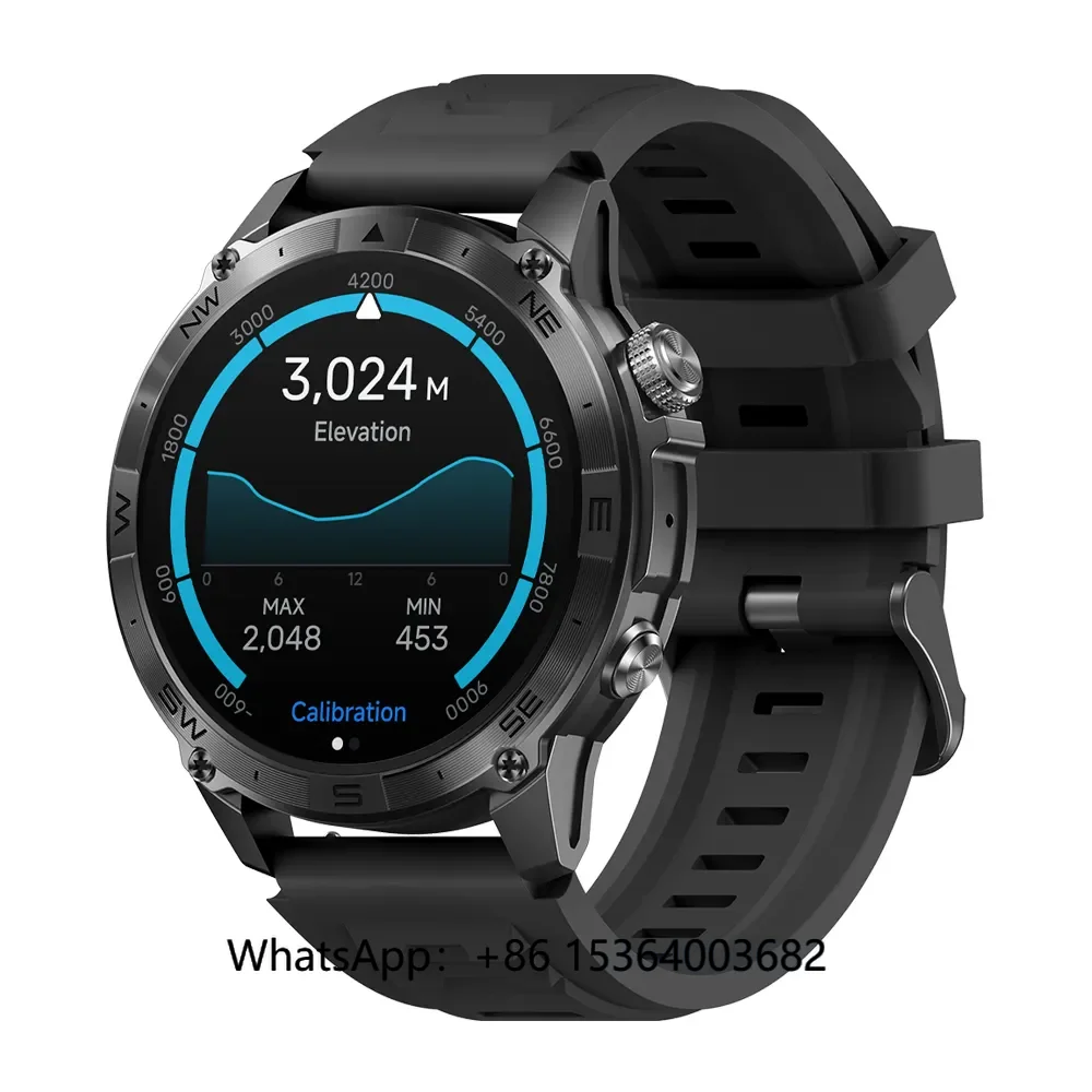 

1.43 Inch Amoled Screen Compass Barometric Altimeter Fitness Tracker Zeblaze Stratos 2 Plus Reloj Smart Watches