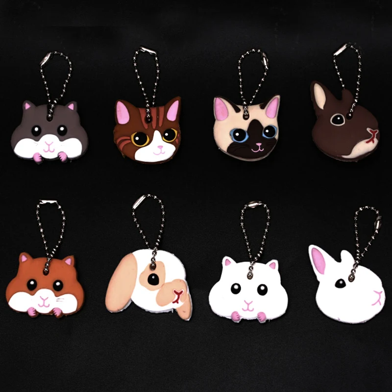 1pc Cartoon Silicone Protective Key Case Cover For Key Control Dust Cover Holder Organizer Key Decor Accessories Home Supplies