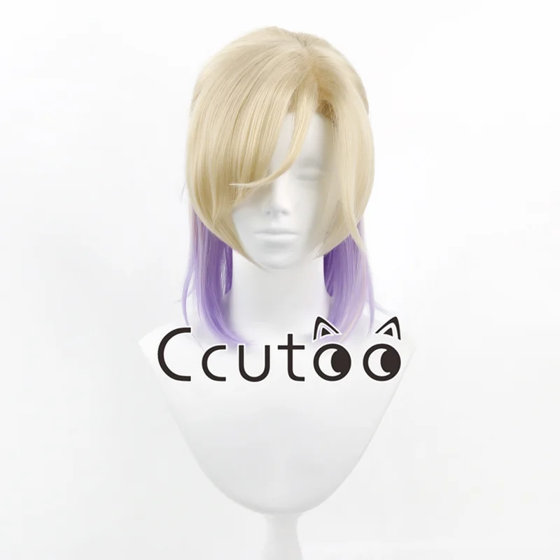 

Парик для косплея в стиле аниме Vil Schoenheit, фиолетовый градиентный блонд, термостойкий синтетический парик для женщин, костюм на Хэллоуин, парик для косплея
