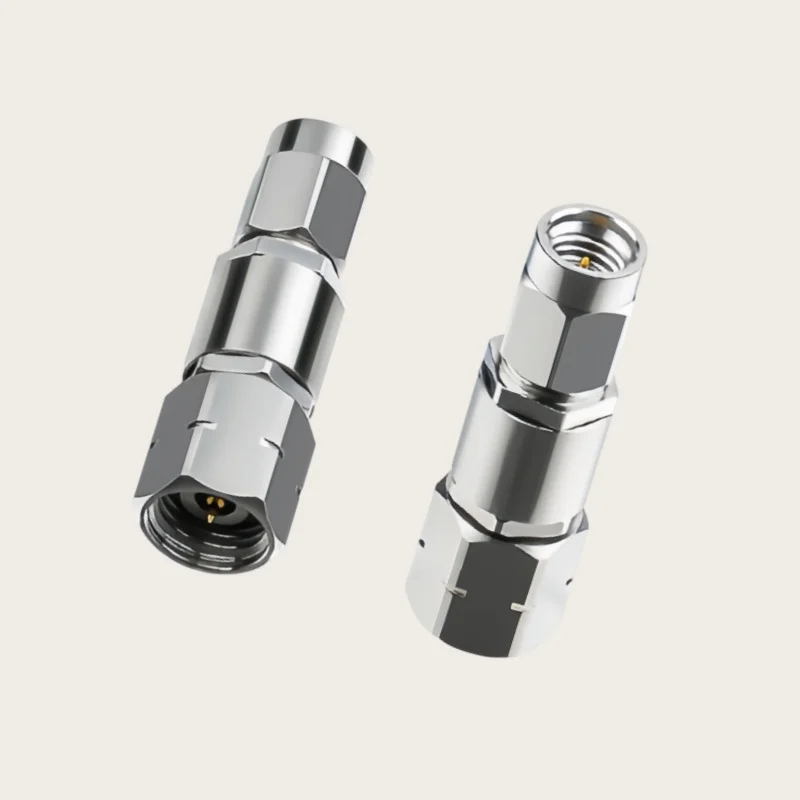 2.4MM Male to SSMA Male Female Millimeter Wave Stainless Steel 40G High Frequency Test Adapter