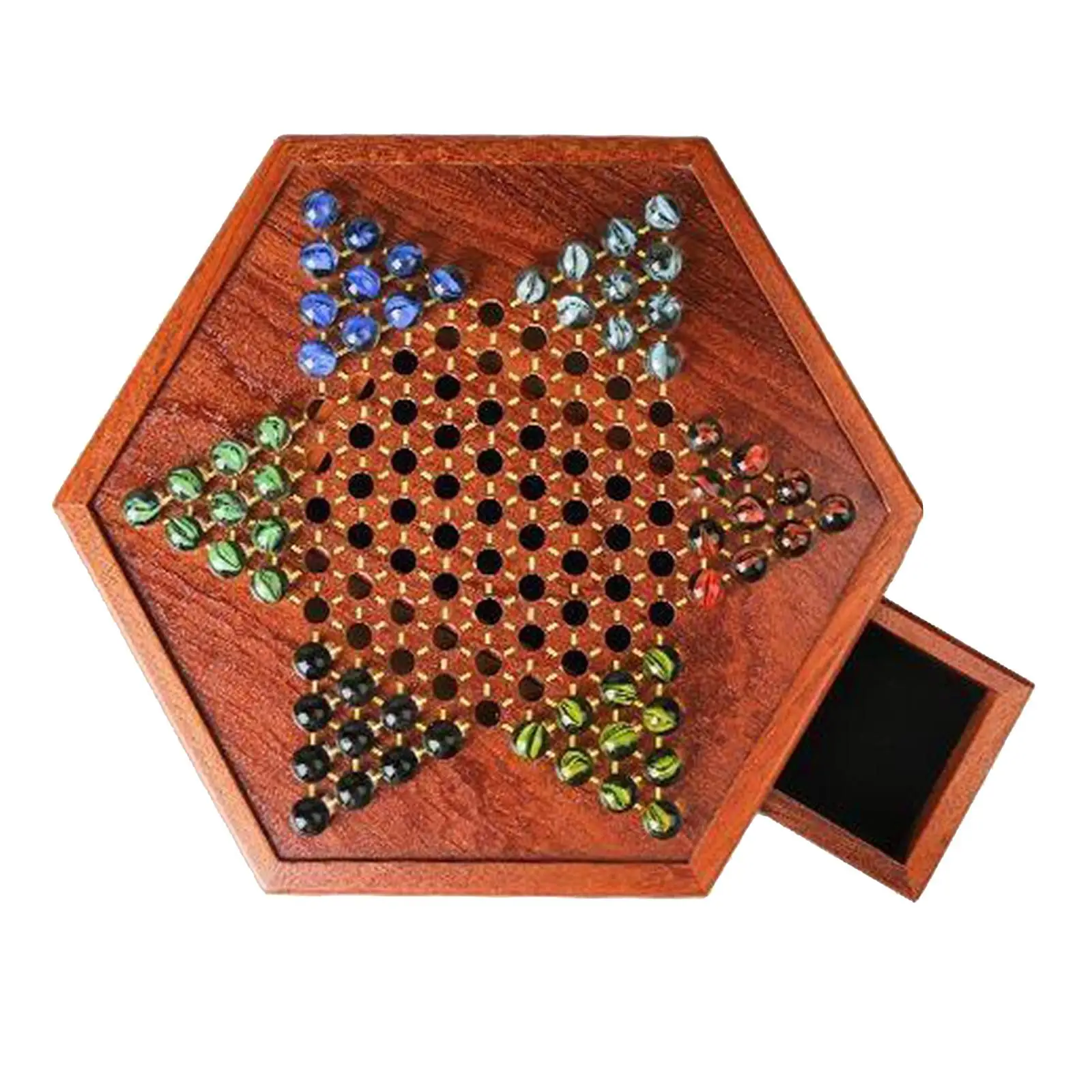 

Chinese Checkers Multicolor Pieces Toy Collection Multiplayer Set