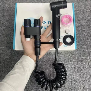 Bathroom discharge spraying pistol, domestic toilet washer, bidê sprayer, high pressure, portable, shattaf assembly 6 Main Sales Portable Bide - №3