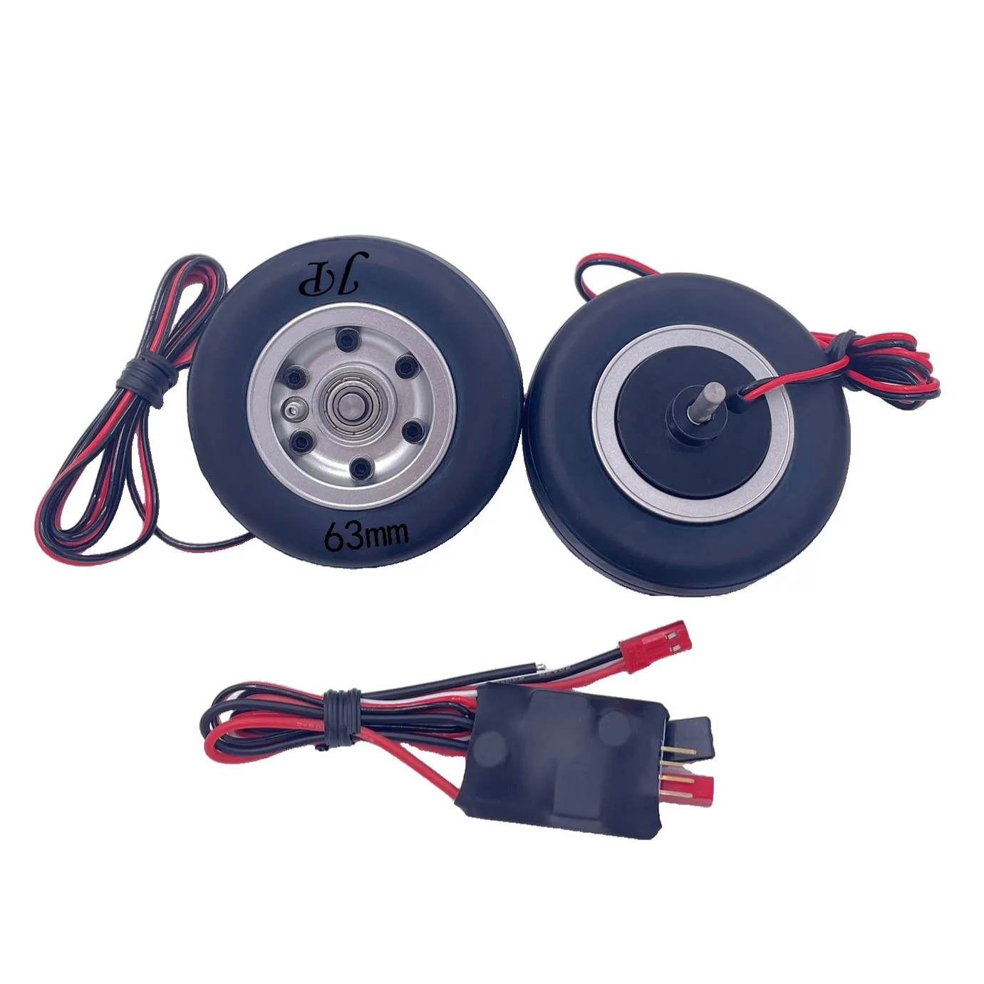 XAERO – roues de frein 63mm/75mm pour Jet RC, moyeu en aluminium robuste avec pneus en caoutchouc à haute friction, accessoires de train d'atterrissage