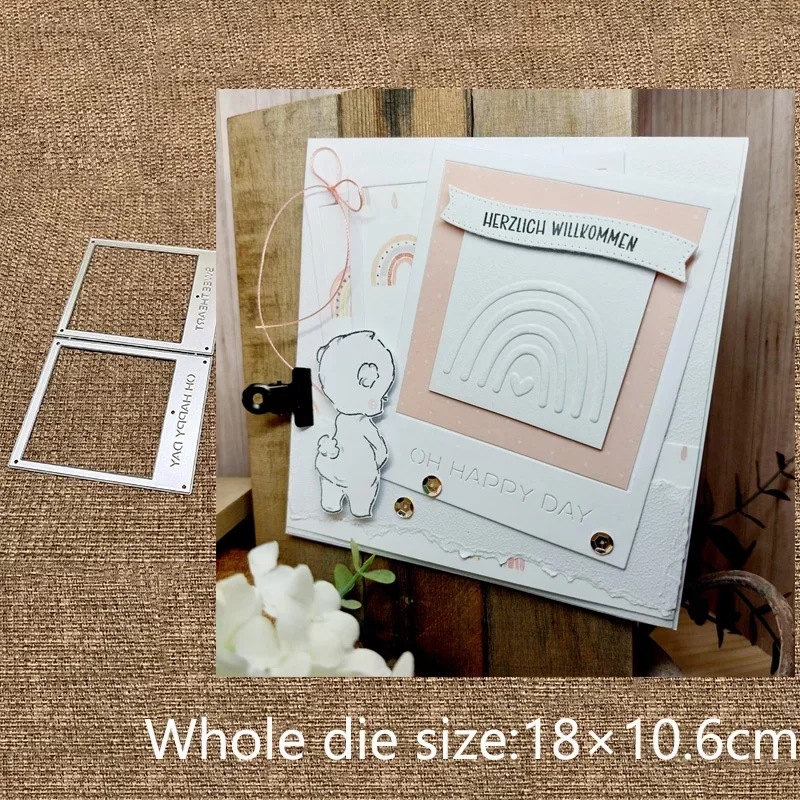 

New Design Craft Metal stencil mold Cutting Dies letters photo frame card scrapbook die cuts Album Paper Card Craft Embossing