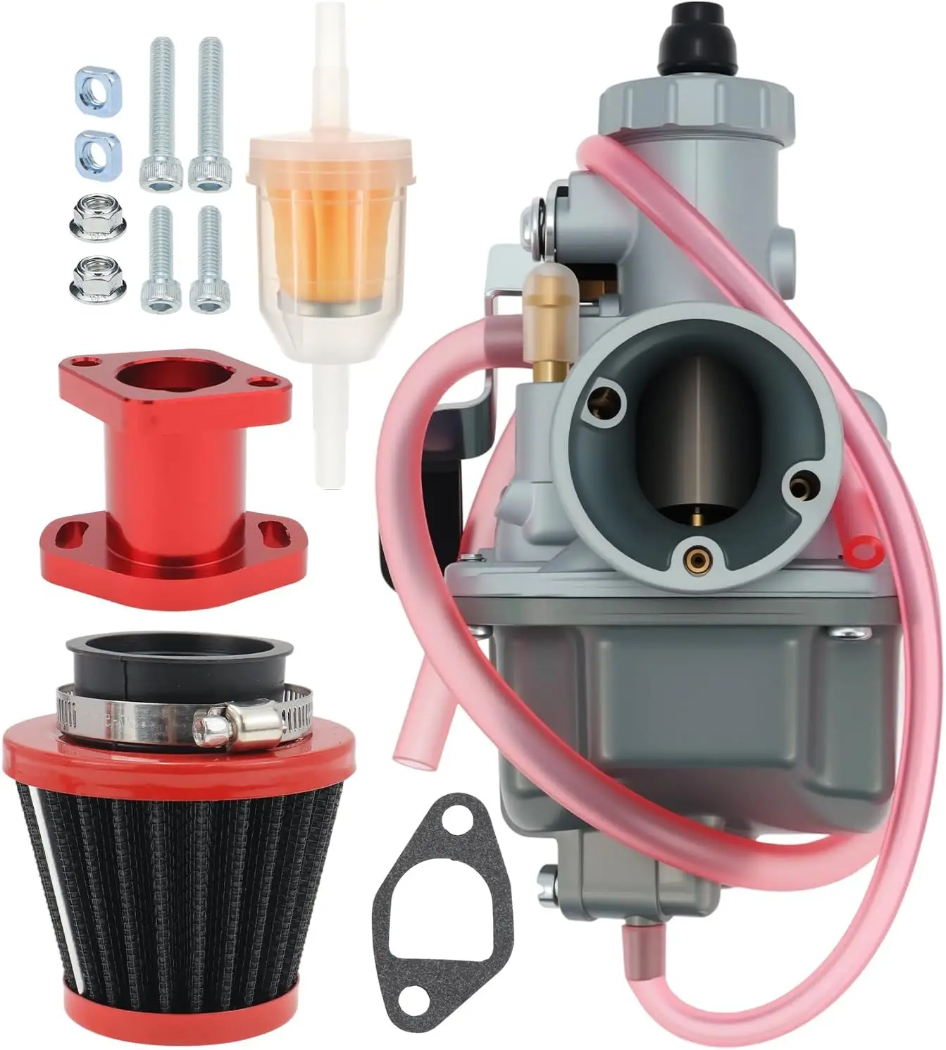 VM22 26mm Carburetor for Mikuni Performance Predator 212cc GX160 GX200 CT200U 196cc KT196 Pit Dirt Bike Mini Bike With 38mm Air