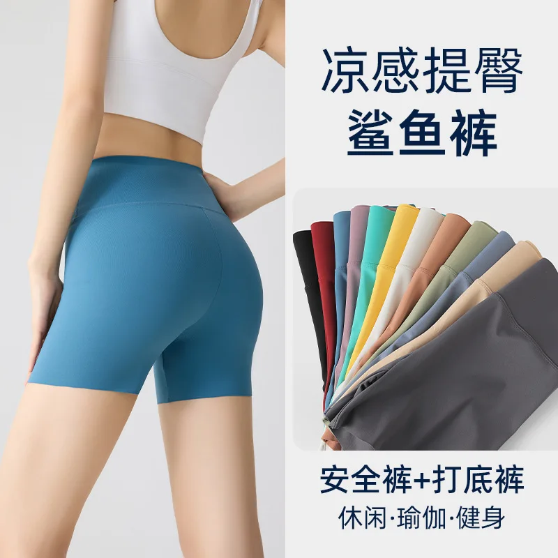 

Женские брюки Shark, высокая талия, контроль живота, тонкие летние леггинсы, утягивающие, защитные шорты с защитой от воздействия